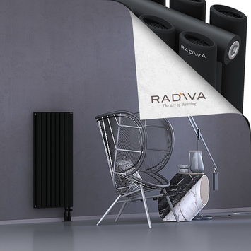 Tano Aluminium Radiator 1000x456 Black - Thumbnail