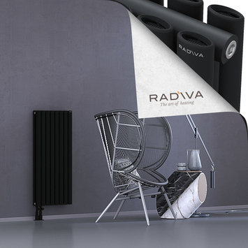 Tano Aluminium Radiator 1000x456 Black - Thumbnail