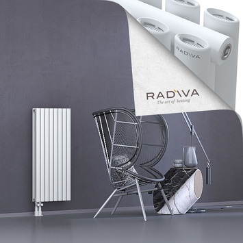 Tano Aluminium Radiator 1000x456 White - Thumbnail