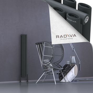 Tano Aluminium Radiator 1200x166 Dark Anthracite - Thumbnail