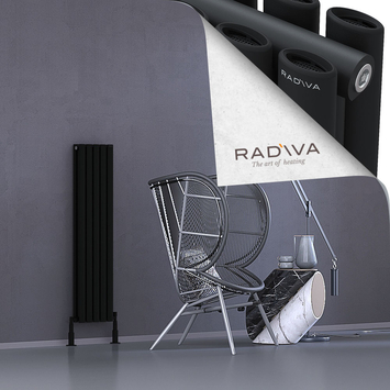 Tano Aluminium Radiator 1200x282 Black - Thumbnail