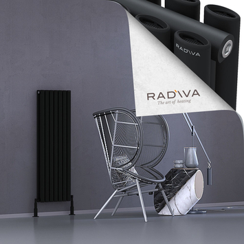 Tano Aluminium Radiator 1200x398 Black - Thumbnail