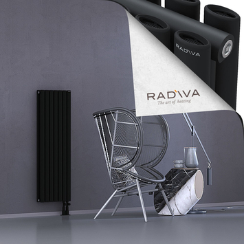 Tano Aluminium Radiator 1200x398 Black - Thumbnail