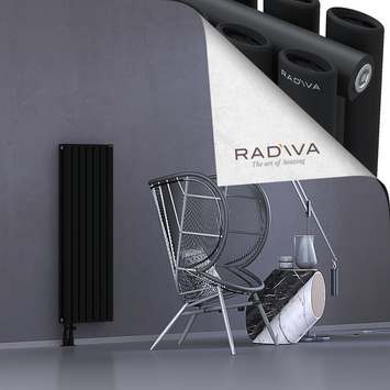 Tano Aluminium Radiator 1200x398 Black - Thumbnail