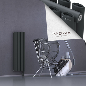 Tano Aluminium Radiator 1200x398 Dark Anthracite - Thumbnail