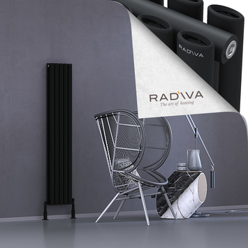 Tano Aluminium Radiator 1500x282 Black - Thumbnail