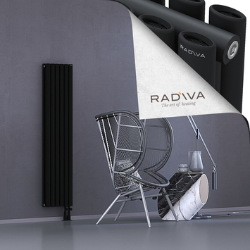 Tano Aluminium Radiator 1500x340 Black - Thumbnail