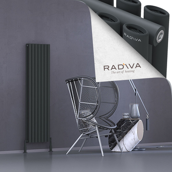 Tano Aluminium Radiator 1500x398 Dark Anthracite - Thumbnail