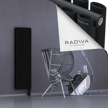 Tano Aluminium Radiator 1500x456 Black - Thumbnail