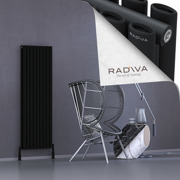 Tano Aluminium Radiator 1500x514 Black - Thumbnail