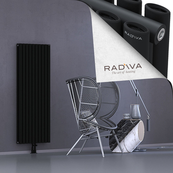 Tano Aluminium Radiator 1500x572 Black - Thumbnail