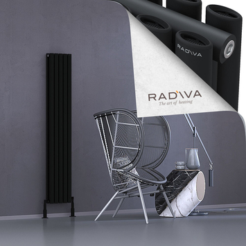 Tano Aluminium Radiator 1600x282 Black - Thumbnail