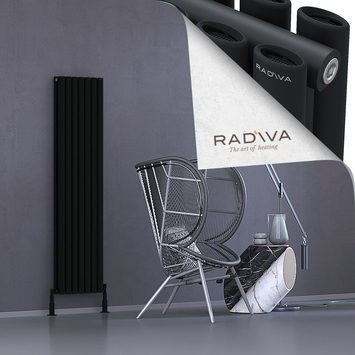 Tano Aluminium Radiator 1600x398 Black - Thumbnail