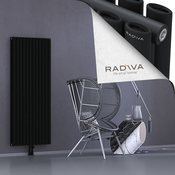 Tano Aluminium Radiator 1600x688 Black - Thumbnail