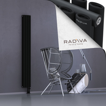 Tano Aluminium Radiator 1800x224 Black - Thumbnail