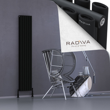 Tano Aluminium Radiator 1800x340 Black - Thumbnail