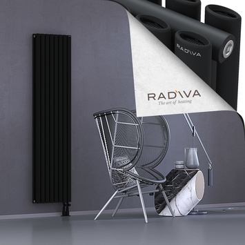 Tano Aluminium Radiator 1800x456 Black - Thumbnail