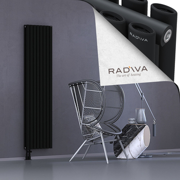 Tano Aluminium Radiator 1800x456 Black - Thumbnail