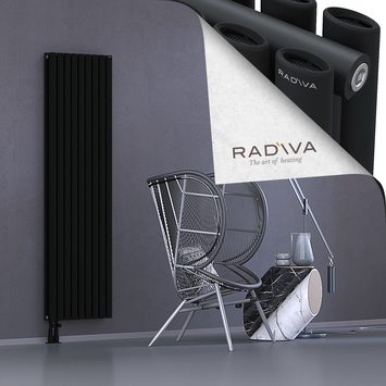 Tano Aluminium Radiator 1800x514 Black - Thumbnail