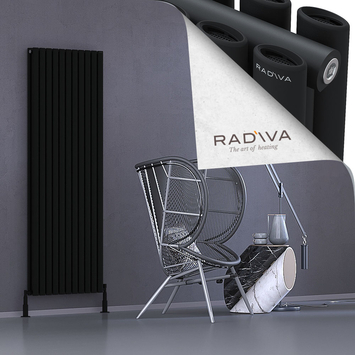 Tano Aluminium Radiator 1800x630 Black - Thumbnail