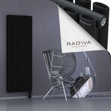 Tano Aluminium Radiator 1800x688 Black - Thumbnail