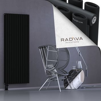 Tano Aluminium Radiator 1800x746 Black - Thumbnail