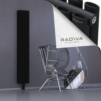 Tano Aluminium Radiator 1900x340 Black - Thumbnail