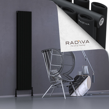 Tano Aluminium Radiator 1900x398 Black - Thumbnail