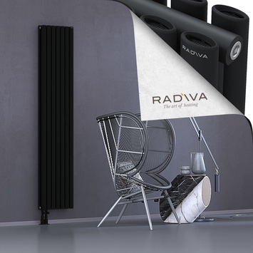 Tano Aluminium Radiator 1900x398 Black - Thumbnail