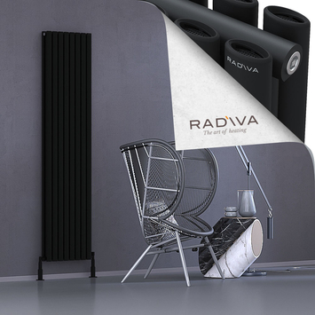 Tano Aluminium Radiator 1900x456 Black - Thumbnail