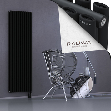 Tano Aluminium Radiator 1900x630 Black - Thumbnail