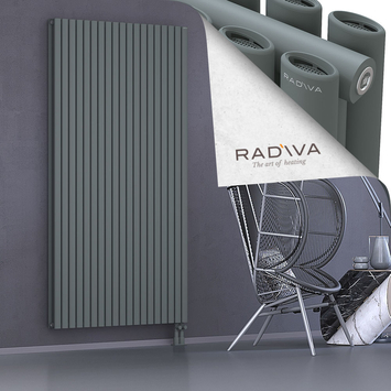 Tano Aluminium Radiator 2000x1094 Anthracite - Thumbnail