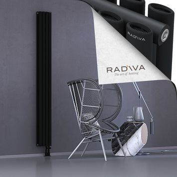 Tano Aluminium Radiator 2000x224 Black - Thumbnail