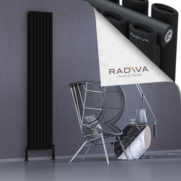 Tano Aluminium Radiator 2000x398 Black - Thumbnail