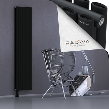 Tano Aluminium Radiator 2000x456 Black - Thumbnail