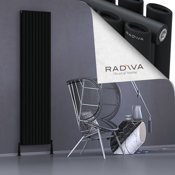 Tano Aluminium Radiator 2000x514 Black - Thumbnail