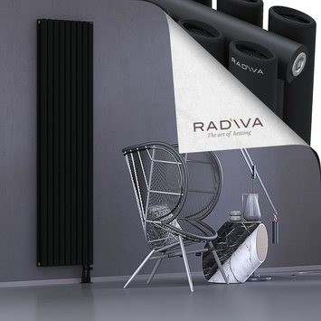 Tano Aluminium Radiator 2000x514 Black - Thumbnail