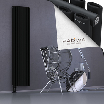 Tano Aluminium Radiator 2000x514 Black - Thumbnail