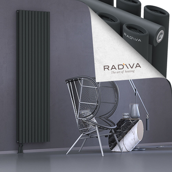 Tano Aluminium Radiator 2000x572 Dark Anthracite - Thumbnail