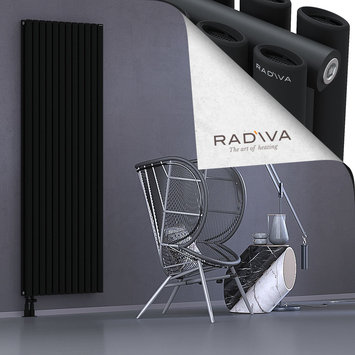 Tano Aluminium Radiator 2000x688 Black - Thumbnail