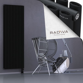 Tano Aluminium Radiator 2000x746 Black - Thumbnail