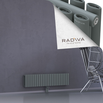 Tano Aluminium Radiator 300x1384 Anthracite - Thumbnail