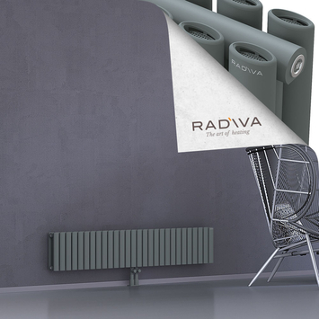 Tano Aluminium Radiator 300x1616 Anthracite - Thumbnail