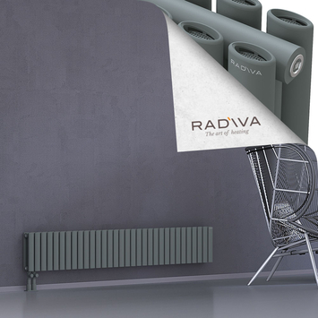 Tano Aluminium Radiator 300x1848 Anthracite - Thumbnail