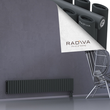 Tano Aluminium Radiator 300x1906 Dark Anthracite - Thumbnail