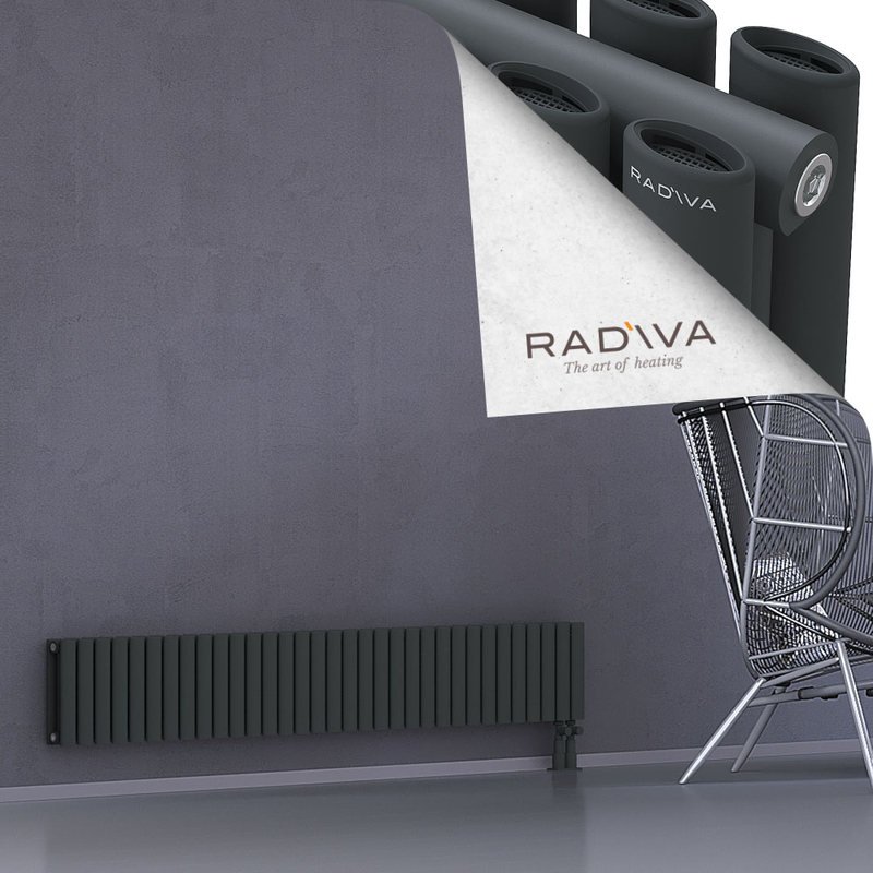 Tano Aluminium Radiator 300x1906 Dark Anthracite