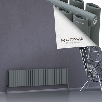 Tano Aluminium Radiator 400x1848 Anthracite - Thumbnail