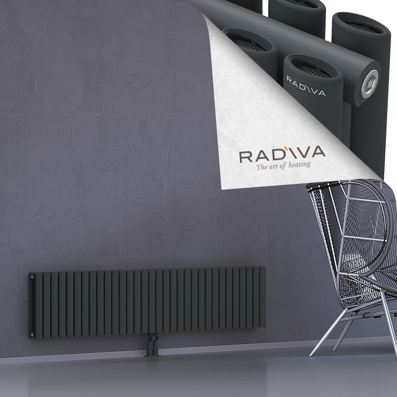 Tano Aluminium Radiator 400x1848 Dark Anthracite