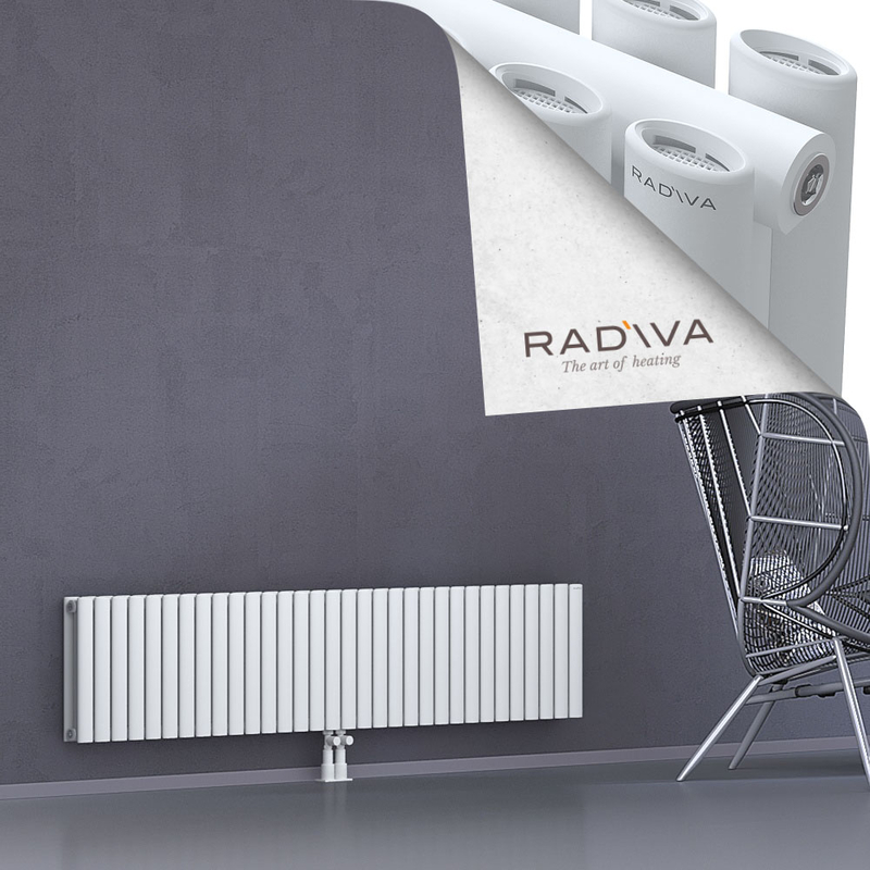 Tano Aluminium Radiator 400x1848 White