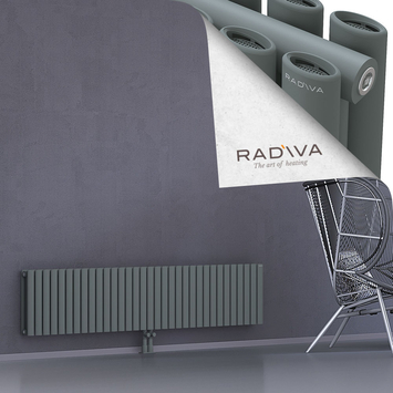 Tano Aluminium Radiator 400x1906 Anthracite - Thumbnail